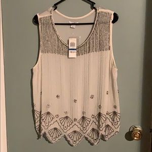 Bar III Glitsy Top - NEW! (Great Gatsby)